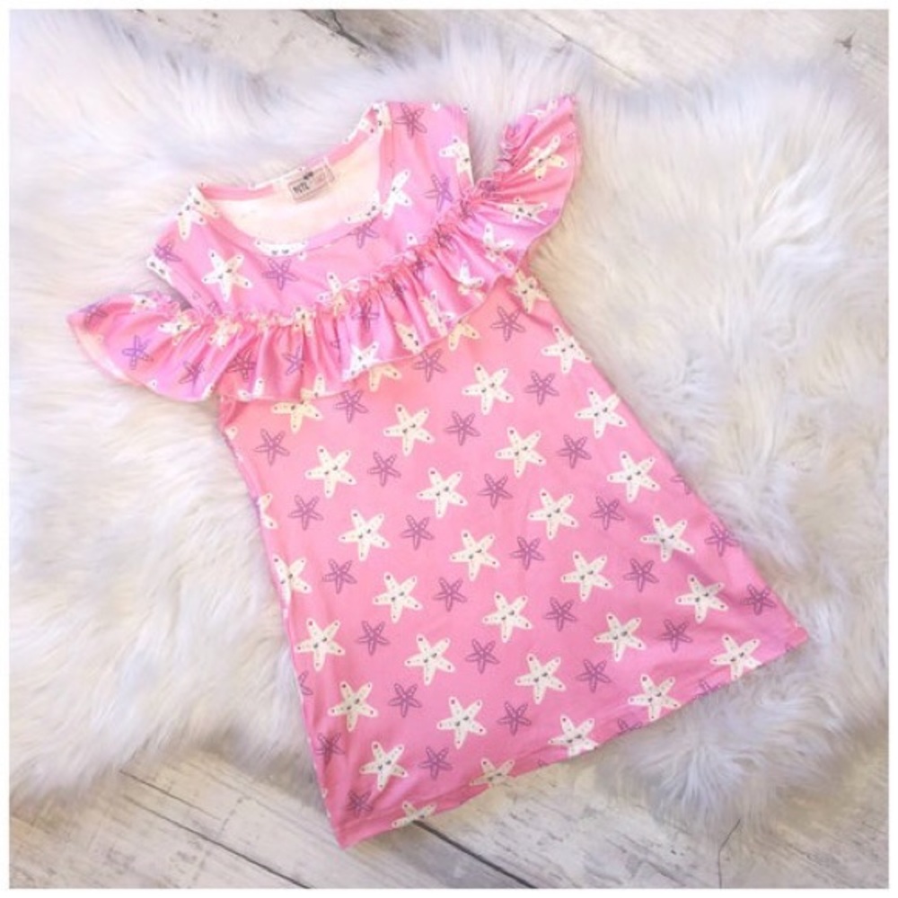 Starfish cold shoulder dress